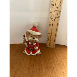Santa Mouse Figurine Homco